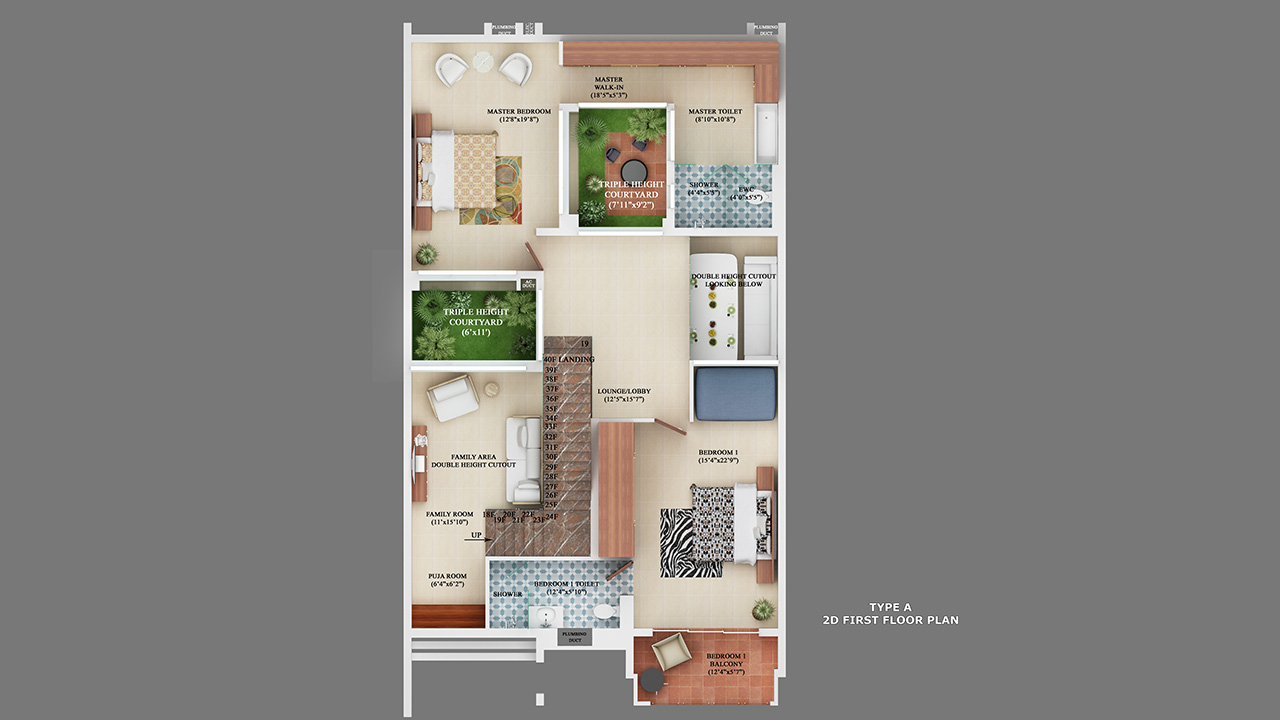 floorplan_1280x720_0Type-A_2D-First-Floor-Plan - Raja Woods Park