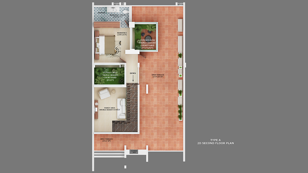 floorplan_1280x720_2Type-A_2D-Second-Floor-Plan - Raja Woods Park