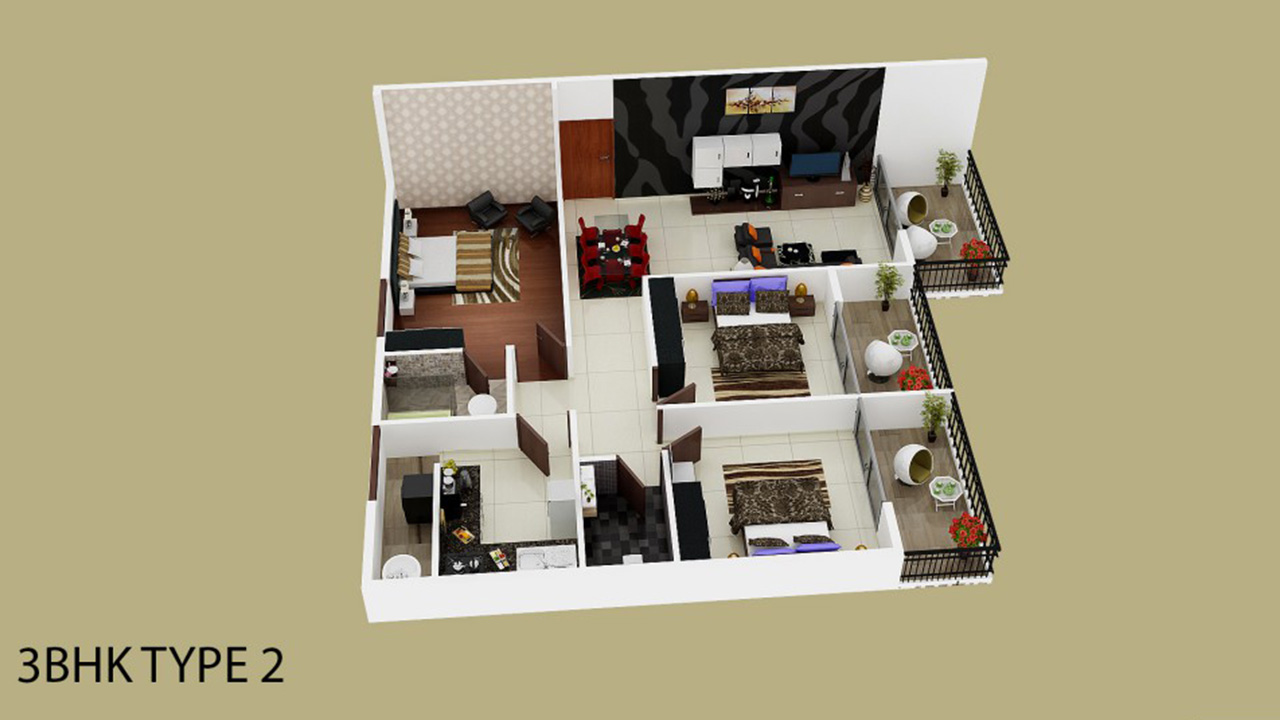 3bhk - Venkat Windsor East
