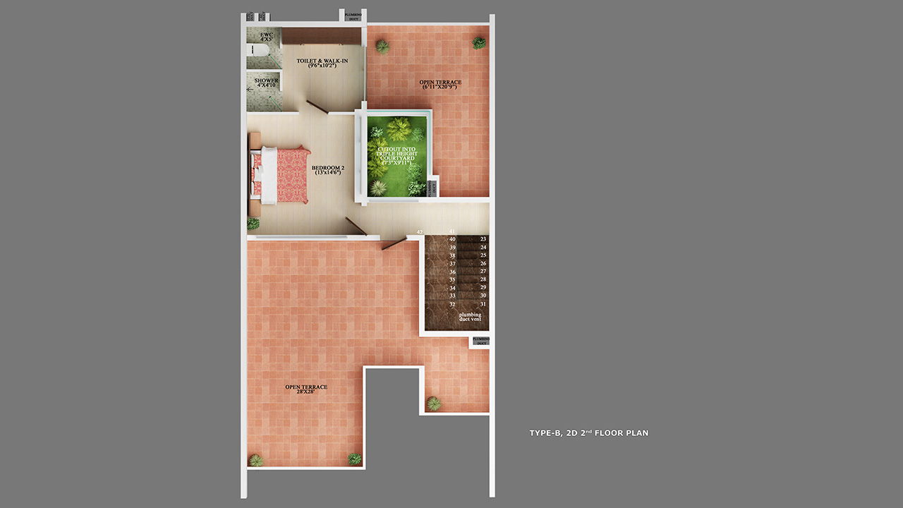 floorplan_1280x720_5Type-B_2D-Second-Floor-Plan - Raja Woods Park