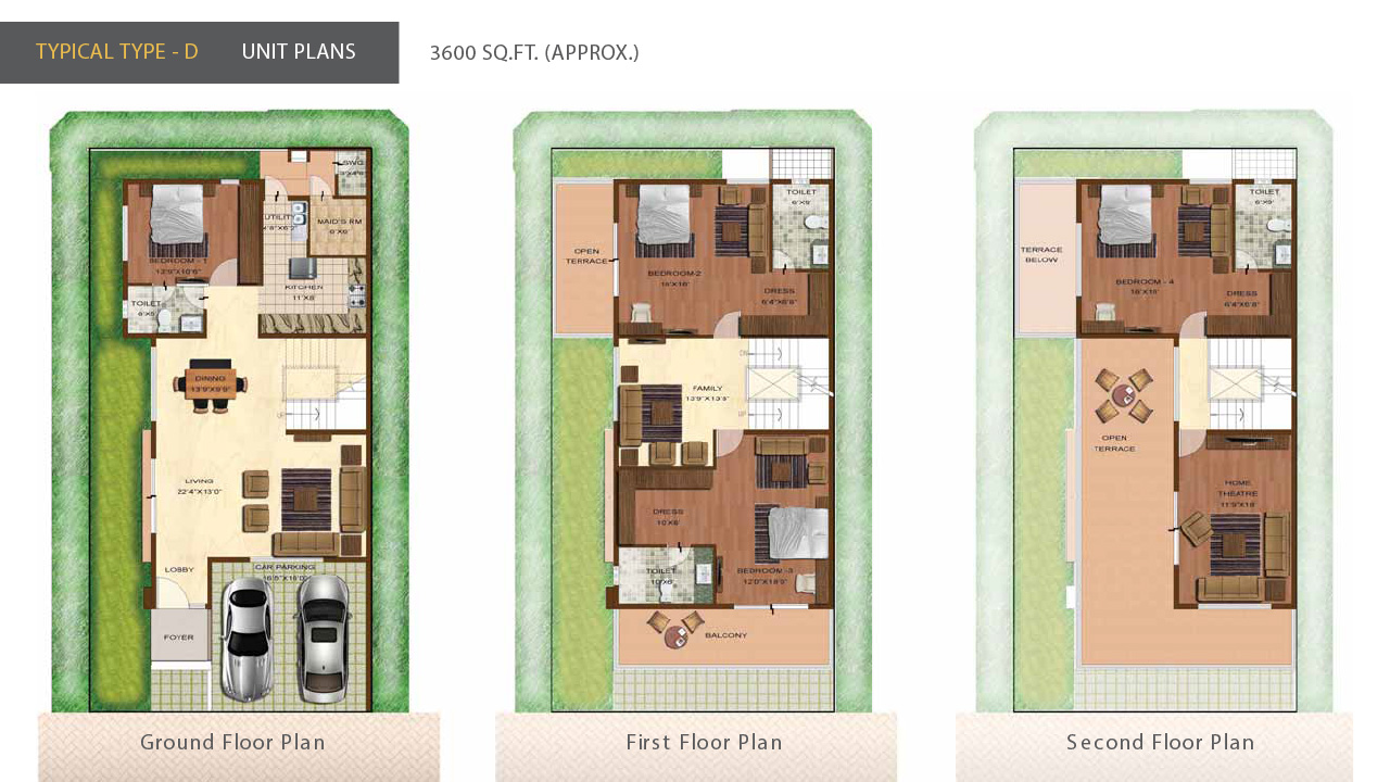 Typical Type D 3600Sq.Ft. - Purva City Of Gold