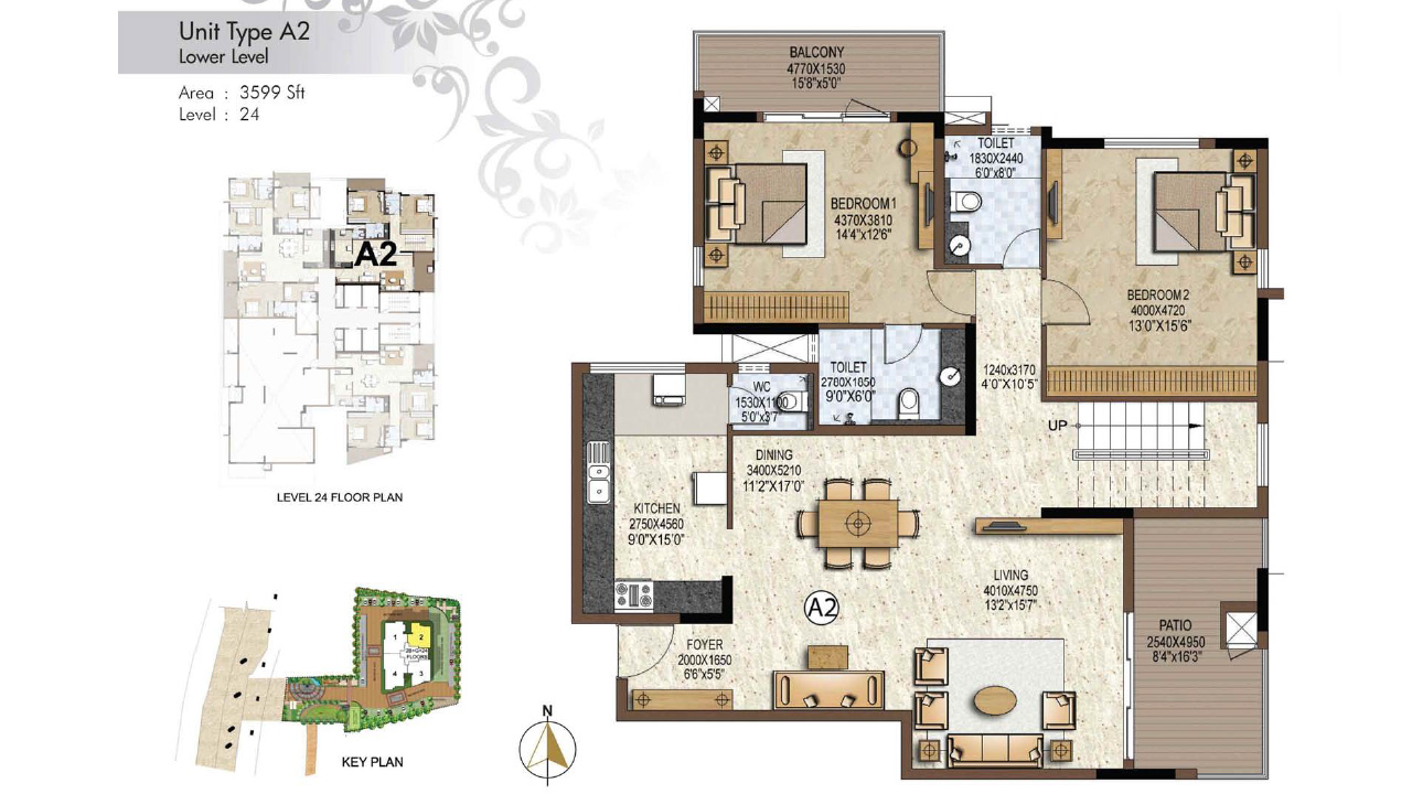 Unit Type A2 3599Sq.Ft. - Prestige Brooklyn Heights