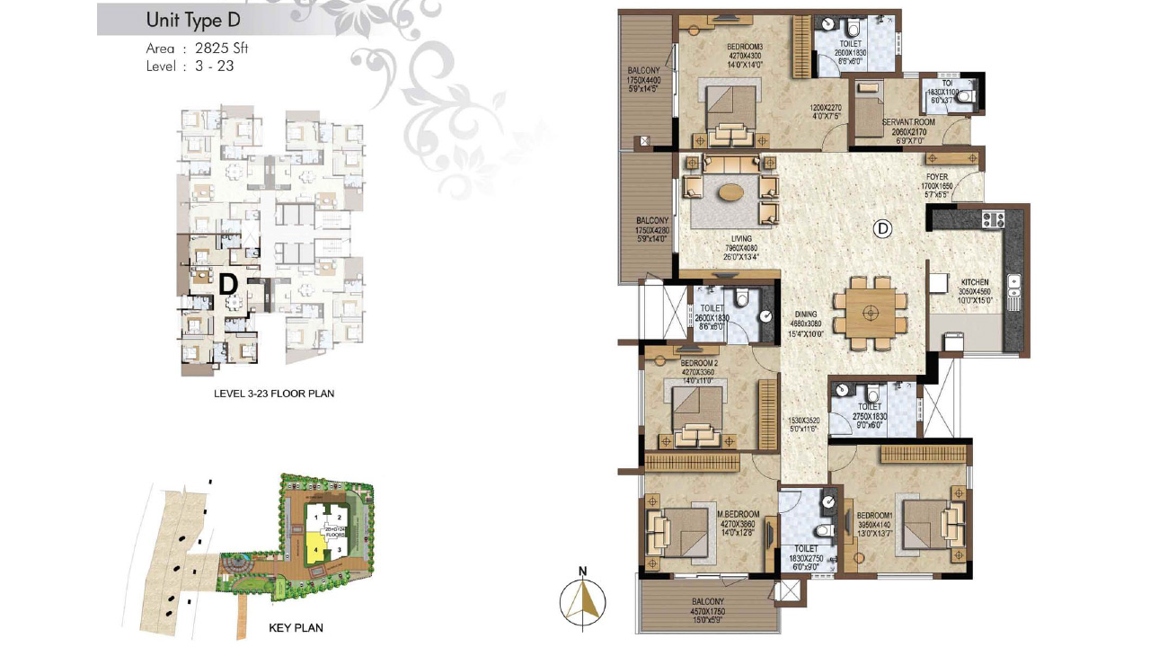Unit Type D 2825Sq.Ft. - Prestige Brooklyn Heights