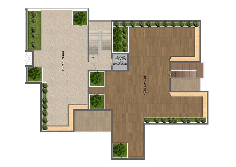 Block C Terrace Floor - rj brooke square