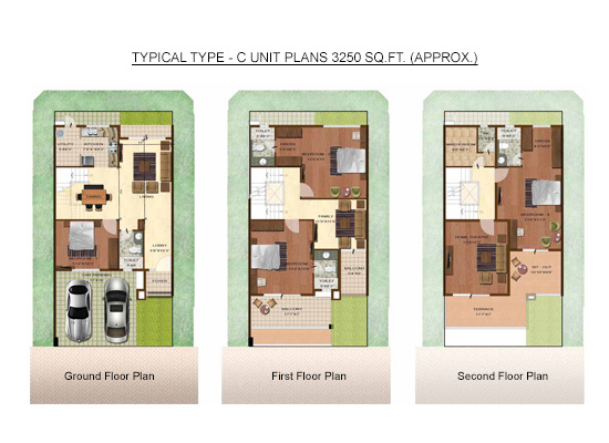 TYPICAL TYPE C UNITPLANS3250SFT APPROX - Purva Bird Of Paradise