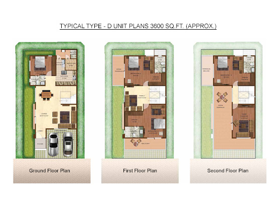 TYPE D UNITPLANS3600SFT APPROX - Purva Bird Of Paradise