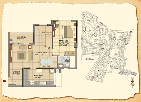 unitplan typeC1duplex3bed - Prestige Lakeside Habitat