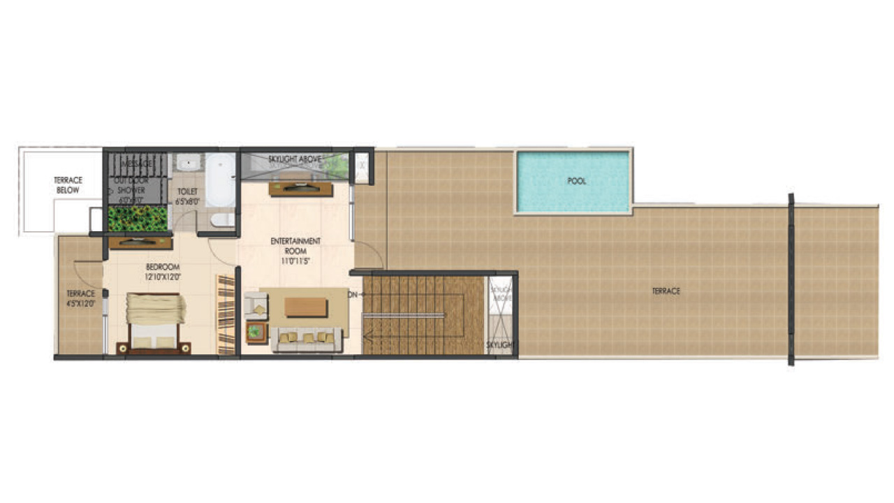 type A east facing_second floor_villa 7 - Ajmera Villows